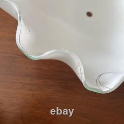 Large Mid Century Ceiling Light Shades Wave Edge 12 Diameter