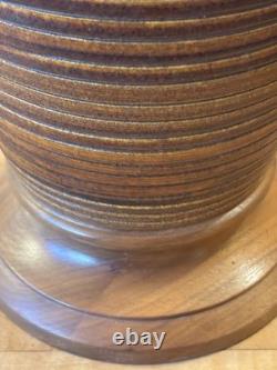 Large Vintage 1950-'60s Ceramic Art Pottery Table Lamp MCM With Original Shade