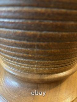 Large Vintage 1950-'60s Ceramic Art Pottery Table Lamp MCM With Original Shade