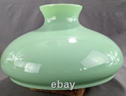 Large Vintage Cased Mint Green Glass Tam o Shanter Shade 11 3/4W Fitter GWTW