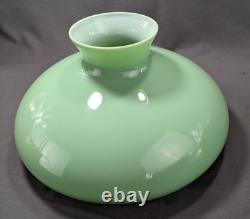 Large Vintage Cased Mint Green Glass Tam o Shanter Shade 11 3/4W Fitter GWTW