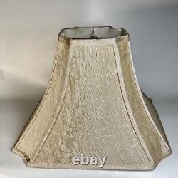Large Vintage Cream Textured Bell Lampshade