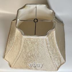 Large Vintage Cream Textured Bell Lampshade