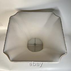 Large Vintage Cream Textured Bell Lampshade