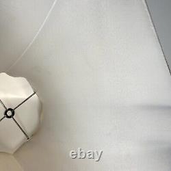 Large Vintage Cream Textured Bell Lampshade
