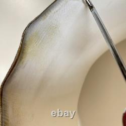 Large Vintage Cream Textured Bell Lampshade