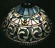Large Vintage Dale Tiffany Stained Glass Lamp Shade 7 Tall 16 Across