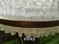 Large Vintage Retro Lucite Perspex Ceiling Light Shade Lampshade UFO Space Age