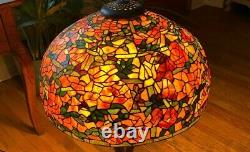 Large Vintage Stained Glass Lamp Shade 22