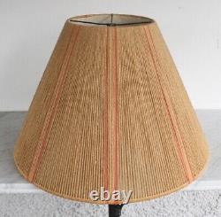 Large Vintage Twine String Woven Lamp Shade Hand by Yoko Mid Century Modern