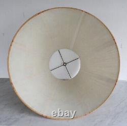 Large Vintage Twine String Woven Lamp Shade Hand by Yoko Mid Century Modern