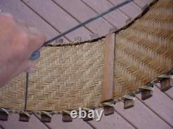 Large Wicker and Bamboo Mid Century Modern Lamp Shade
