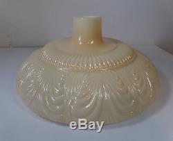 Lg Vintage LE Smith Art Deco Nouveau Draped NuGold Torchiere Floor Lamp Shade