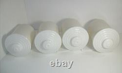 Lot of vintage ART DECO Milk Glass Light Shades, UNUSUAL spotted pattern beehive