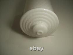 Lot of vintage ART DECO Milk Glass Light Shades, UNUSUAL spotted pattern beehive