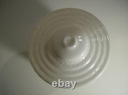 Lot of vintage ART DECO Milk Glass Light Shades, UNUSUAL spotted pattern beehive