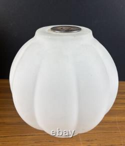 MCM Mid Century Modern Light Lamp Shade Yellow Plastic Lotus Petal Retro 1970's