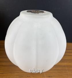 MCM Mid Century Modern Light Lamp Shade Yellow Plastic Lotus Petal Retro 1970's