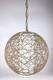 Mcm Mid Century Modern Retro Thread Lampshade Light String Bronze Globeball T857