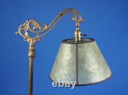 MISSION ARTS & CRAFTS MICA BRIDGE FLOOR LAMP SHADE GREEN Tailor Made Lampshades