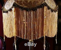 Madame Bella, Victorian Downton Lampshade Exquisite Gold Chenille Brocade 14