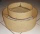 Mid Century Modern Spun Fiber Double Tier Lampshade Mcm