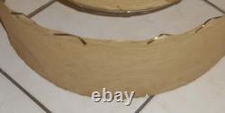 Mid Century Modern Spun Fiber Double Tier Lampshade MCM