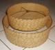 Mid Century Modern Spun Fiber Large Double Tier Lampshade Withgold Mcm
