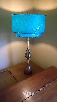 Mid Century Vintage Style 2 Tier Fiberglass Lamp Shade Modern Atomic Retro TLI