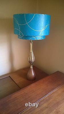 Mid Century Vintage Style 2 Tier Fiberglass Lamp Shade Modern Atomic Retro TTT