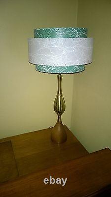 Mid Century Vintage Style 3 Tier Fiberglass Lamp Shade Modern Alpine/W
