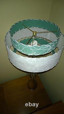 Mid Century Vintage Style 3 Tier Fiberglass Lamp Shade Modern Alpine/W