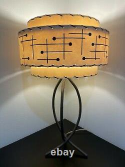 Mid Century Vintage Style 3 Tier Fiberglass Lamp Shade Modern Atomic Retro IBM