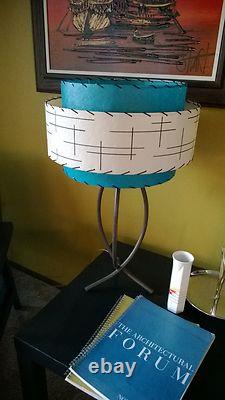 Mid Century Vintage Style 3 Tier Fiberglass Lamp Shade Modern Atomic Retro TI3