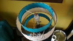Mid Century Vintage Style 3 Tier Fiberglass Lamp Shade Modern Atomic Retro TI3