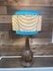 Mid Century Vintage Style 3 Tier Fiberglass Lamp Shade Modern Atomic Retro Turq