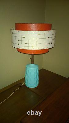 Mid Century Vintage Style 3 Tier Fiberglass Lamp Shade Modern Atomic Retro TWI3