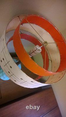 Mid Century Vintage Style 3 Tier Fiberglass Lamp Shade Modern Atomic Retro TWI3