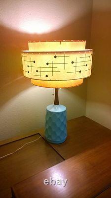 Mid Century Vintage Style 3 Tier Fiberglass Lamp Shade Modern Atomic Retro TWI3