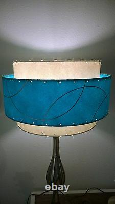 Mid Century Vintage Style 3 Tier Fiberglass Lamp Shade Modern Atomic Retro ti3ga