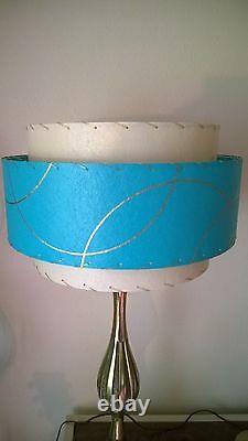 Mid Century Vintage Style 3 Tier Fiberglass Lamp Shade Modern Atomic Retro ti3ga