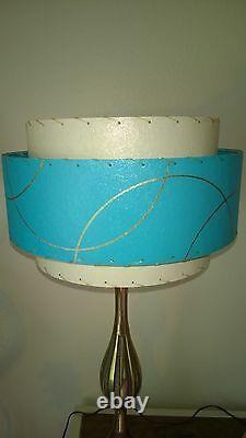 Mid Century Vintage Style 3 Tier Fiberglass Lamp Shade Modern Atomic Retro ti3ga