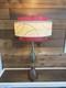Mid Century Vintage Style 3 Tier Fiberglass Lamp Shade Modern Burgundy Ivory