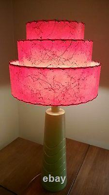 Mid Century Vintage Style 3 Tier Fiberglass Lamp Shade Modern Pagoda