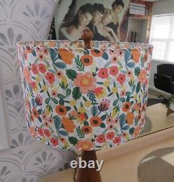 Mid Century Vintage Style Fiberglass Lamp Shade Bohemian Retro Rifle Paper Insp