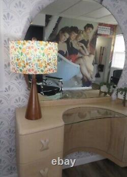 Mid Century Vintage Style Fiberglass Lamp Shade Bohemian Retro Rifle Paper Insp