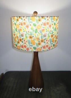 Mid Century Vintage Style Fiberglass Lamp Shade Bohemian Retro Rifle Paper Insp