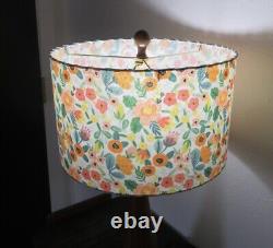 Mid Century Vintage Style Fiberglass Lamp Shade Bohemian Retro Rifle Paper Insp