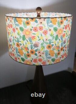 Mid Century Vintage Style Fiberglass Lamp Shade Bohemian Retro Rifle Paper Insp