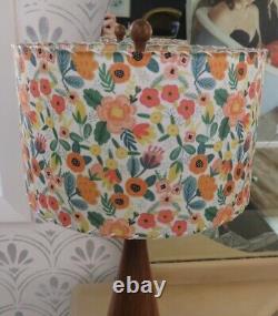 Mid Century Vintage Style Fiberglass Lamp Shade Bohemian Retro Rifle Paper Insp